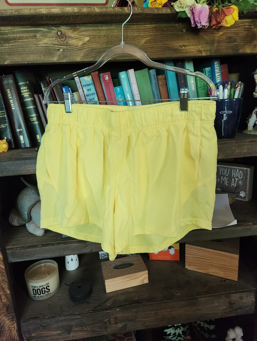 Athletic Works Yellow, Teal, Purple Womens Athletic Shorts - Picture 2 of 10